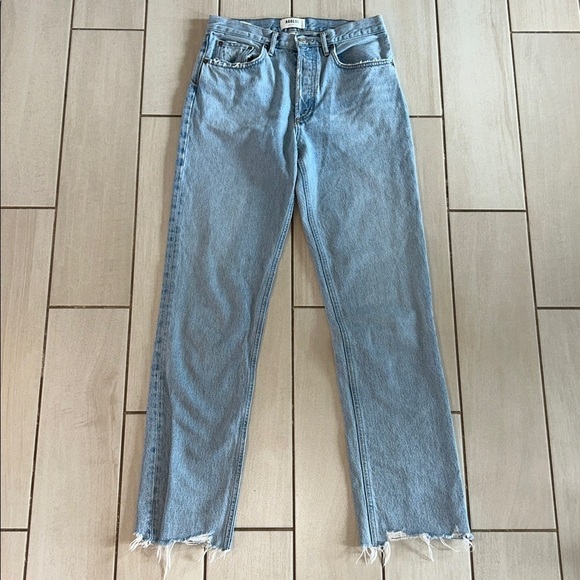 Agolde Lana High Waist Straight Denim in Curio - Picture 5 of 9